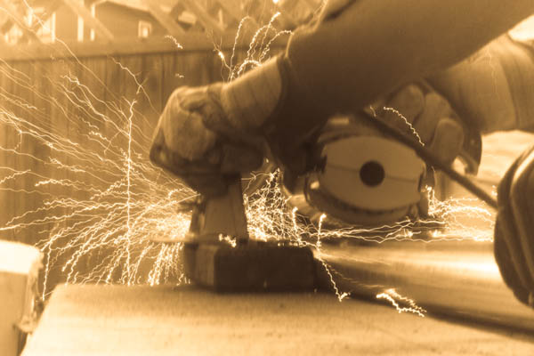 Cutting steel tubing with a circular saw
